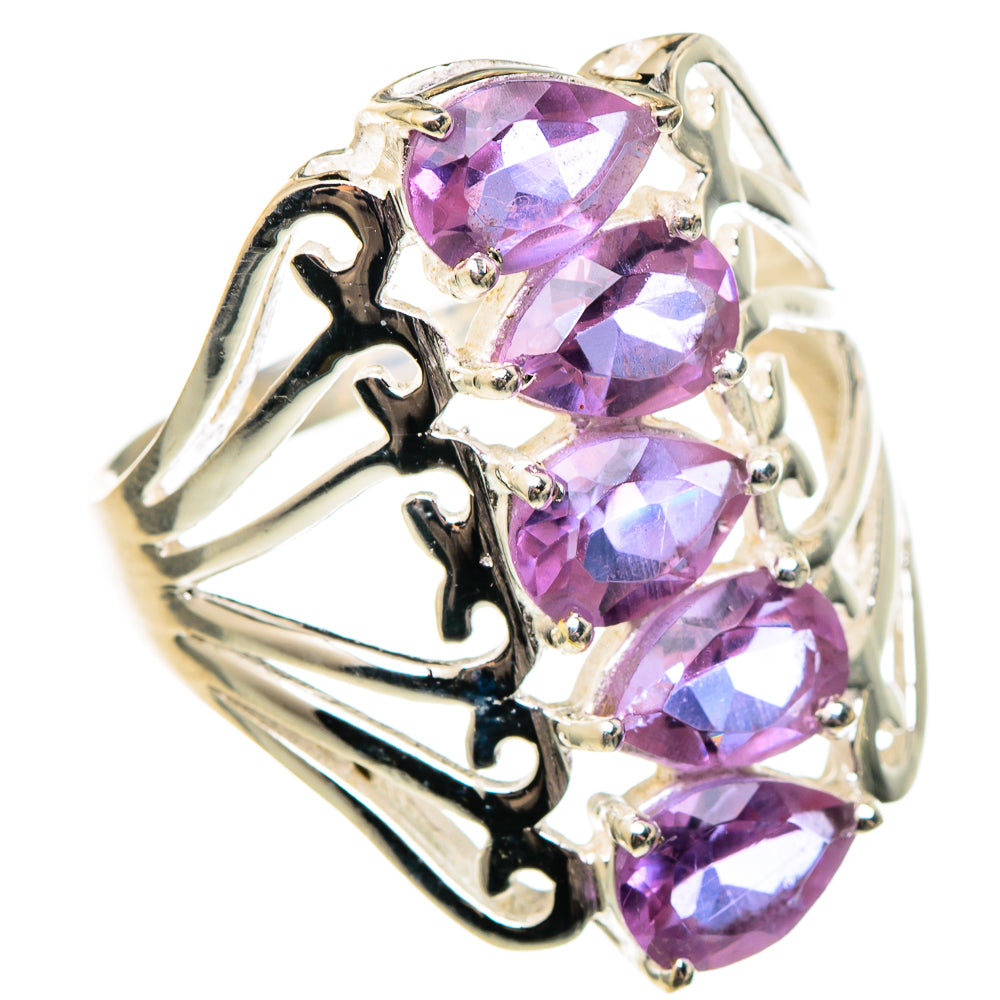 Color Change Alexandrite (lab.) Rings handcrafted by Anasilvercos - RING97175