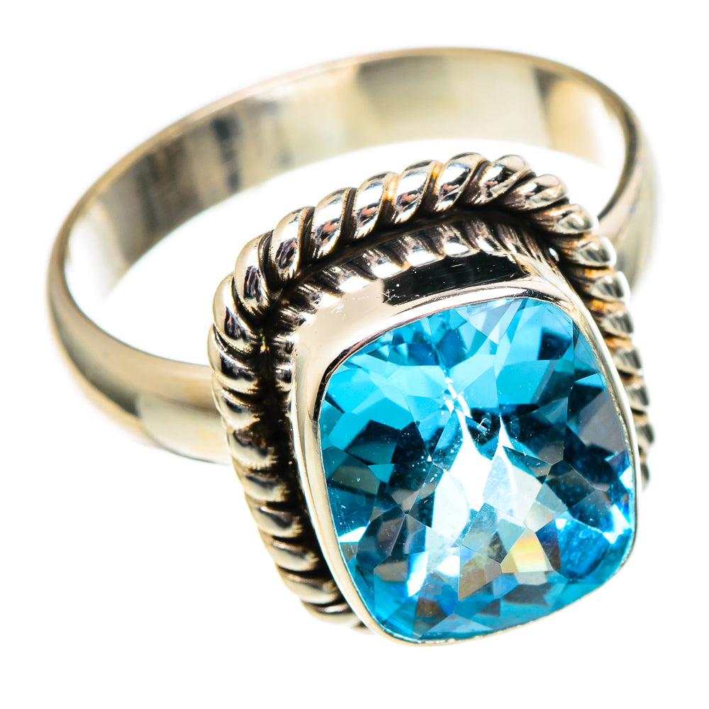 Blue Topaz Rings handcrafted by Anasilvercos - RING97190