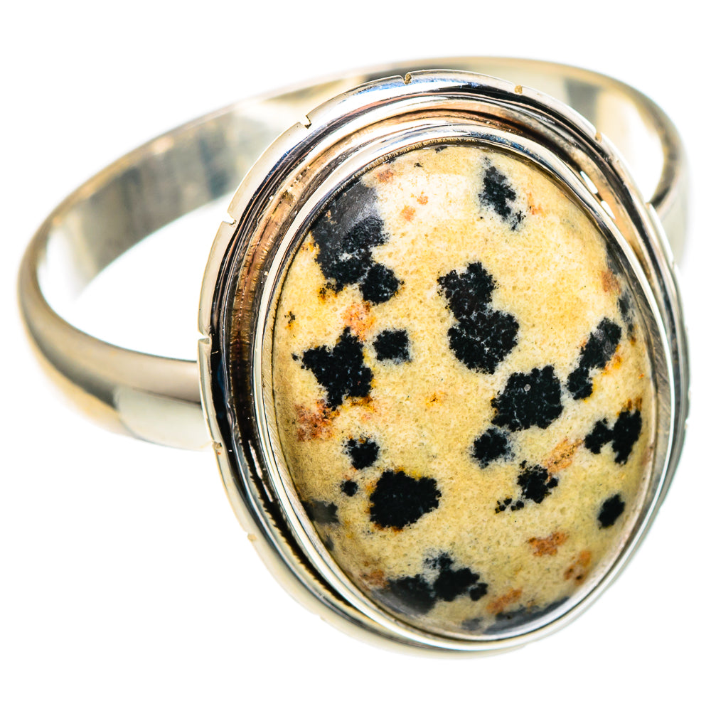 Dalmatian Jasper Rings handcrafted by Anasilvercos - RING97194