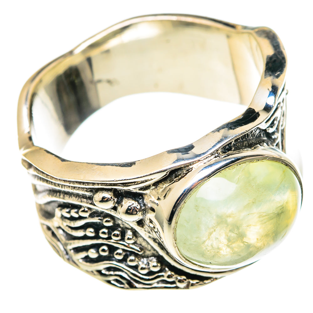 Prehnite Rings handcrafted by Anasilvercos - RING97225