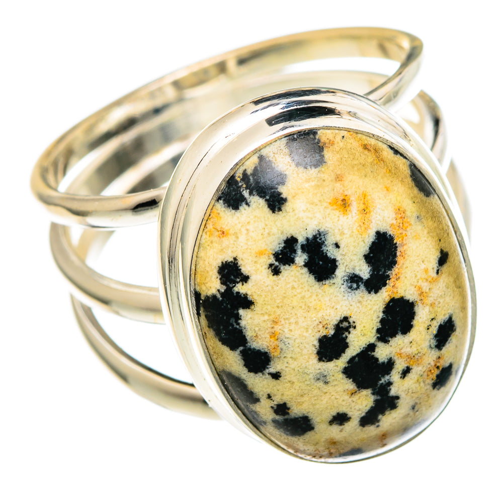 Dalmatian Jasper Rings handcrafted by Anasilvercos - RING97226