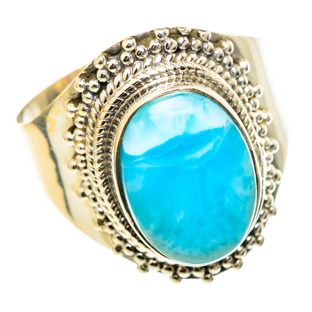 Larimar Rings handcrafted by Anasilvercos - RING97253