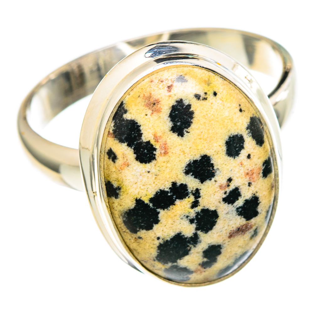 Dalmatian Jasper Rings handcrafted by Anasilvercos - RING97257