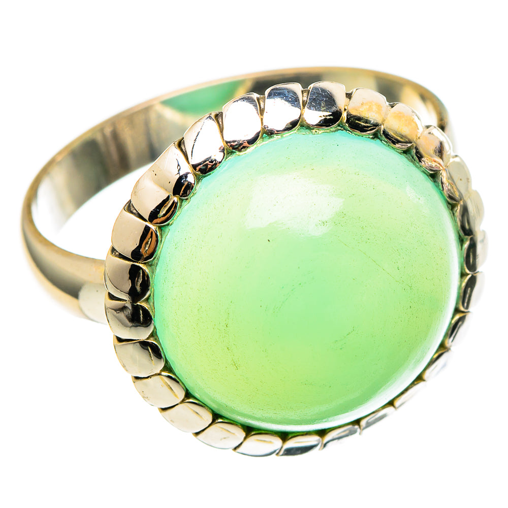 Aqua Chalcedony Rings handcrafted by Anasilvercos - RING97278