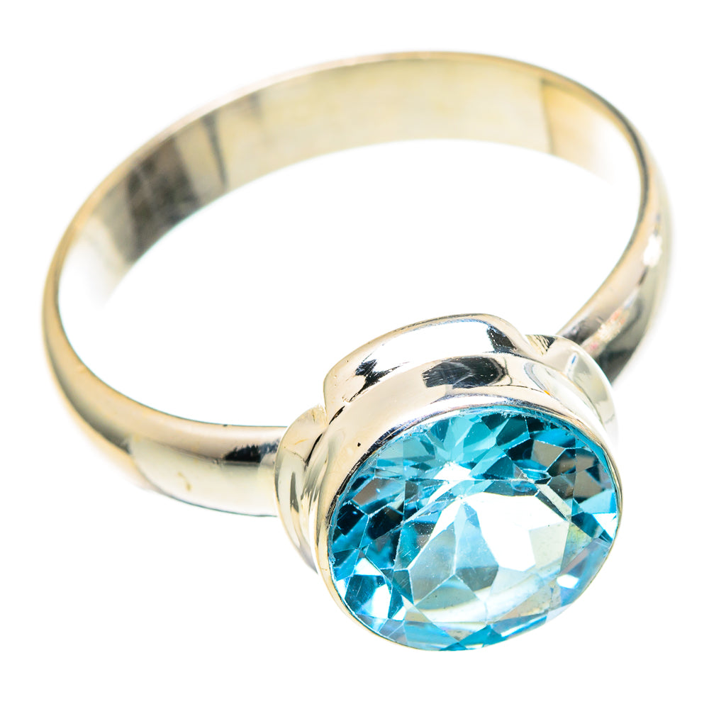 Blue Topaz Rings handcrafted by Anasilvercos - RING97283
