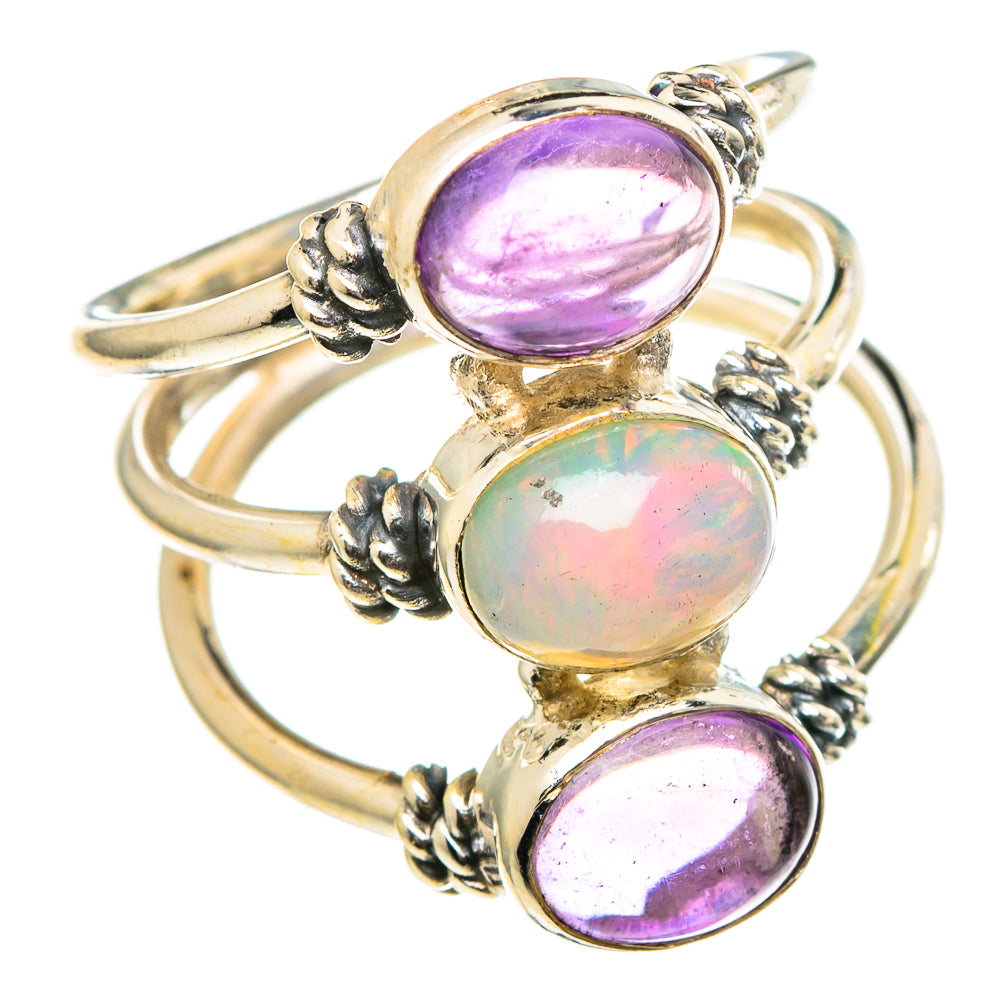 Ethiopian Opal Rings handcrafted by Anasilvercos - RING97306