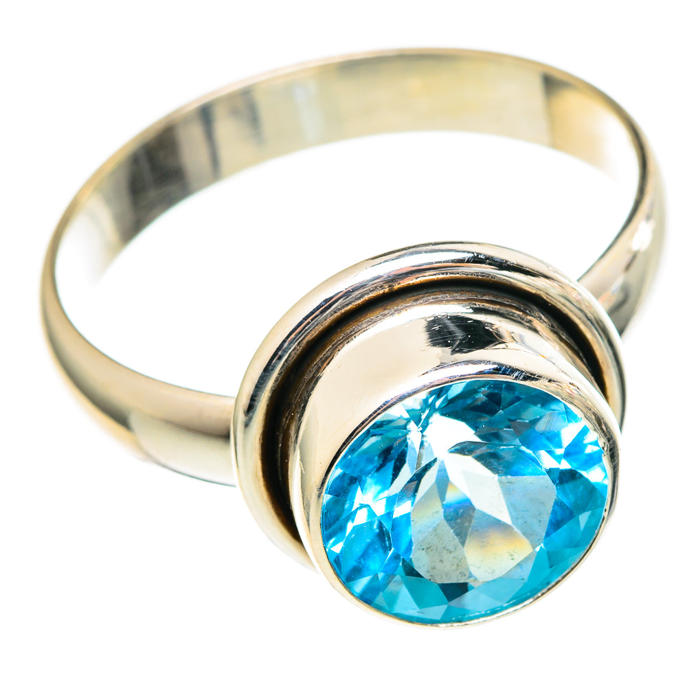 Blue Topaz Rings handcrafted by Anasilvercos - RING97310