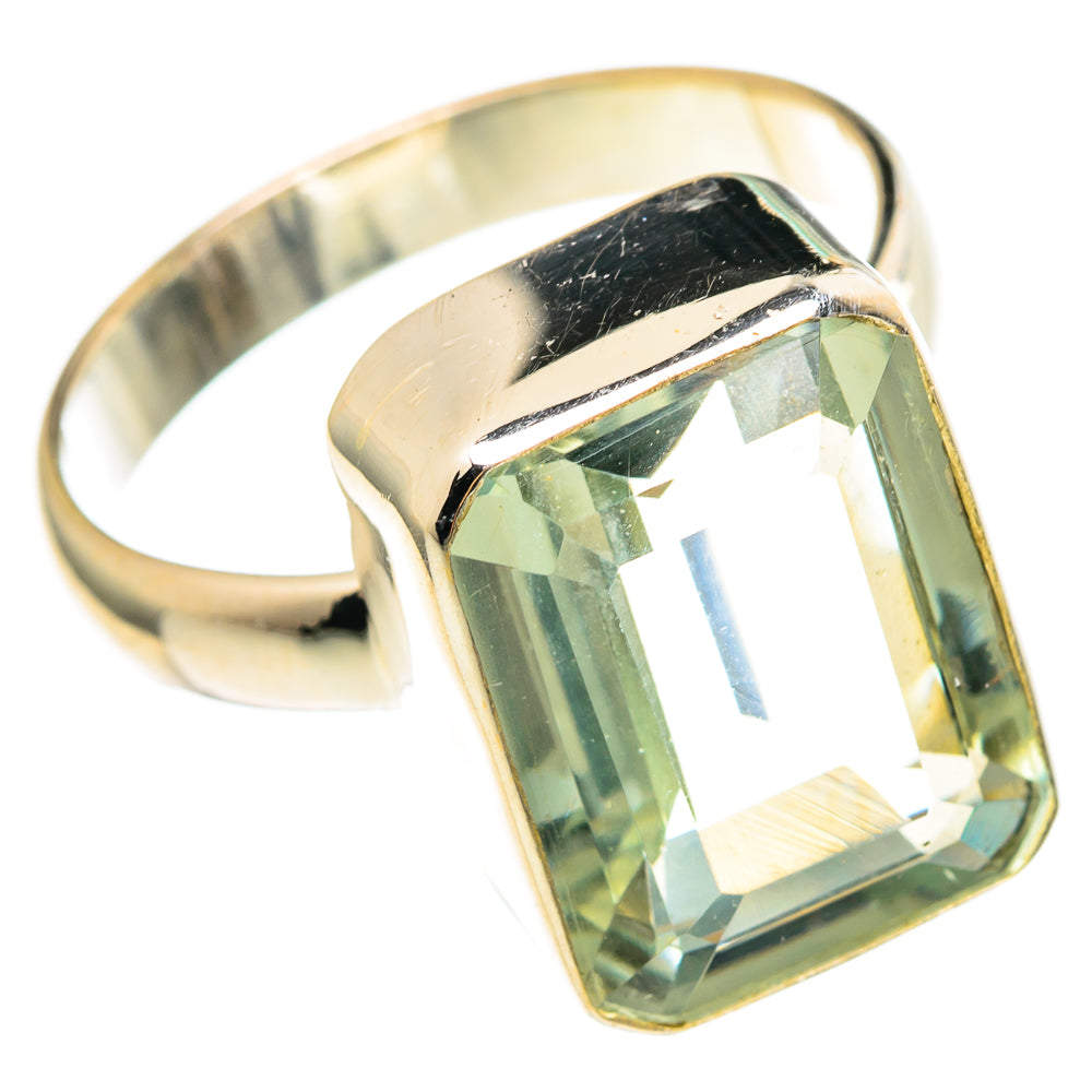 Green Amethyst Rings handcrafted by Anasilvercos - RING97314