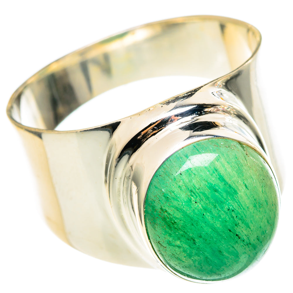 Green Aventurine Rings handcrafted by Anasilvercos - RING97315