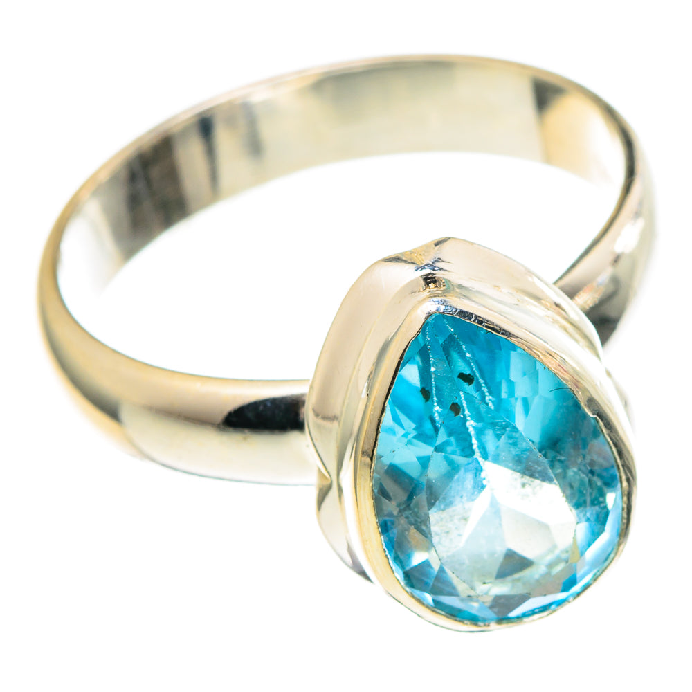 Blue Topaz Rings handcrafted by Anasilvercos - RING97338
