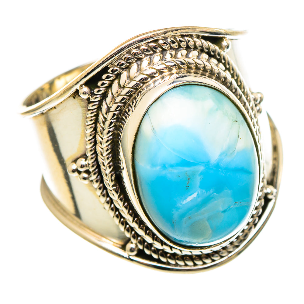 Larimar Rings handcrafted by Anasilvercos - RING97342