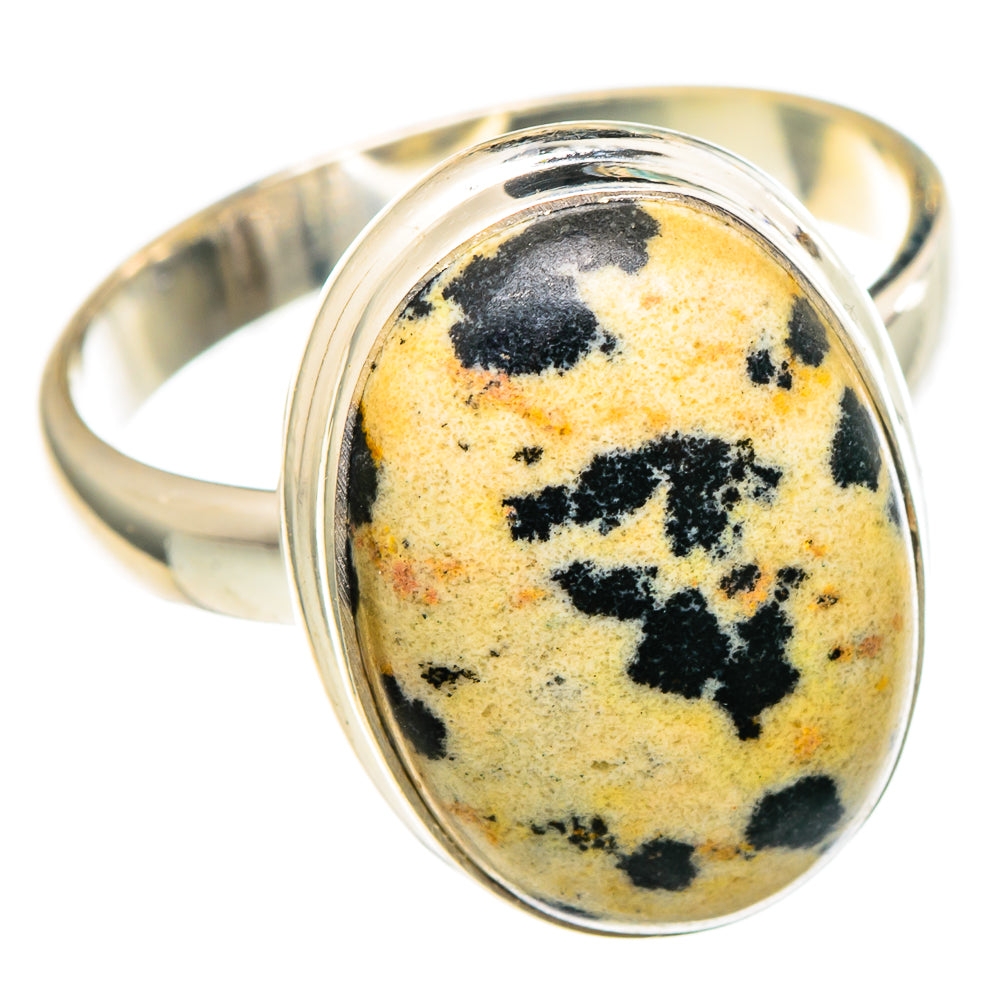 Dalmatian Jasper Rings handcrafted by Anasilvercos - RING97349