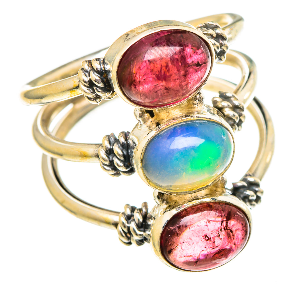 Ethiopian Opal Rings handcrafted by Anasilvercos - RING97366