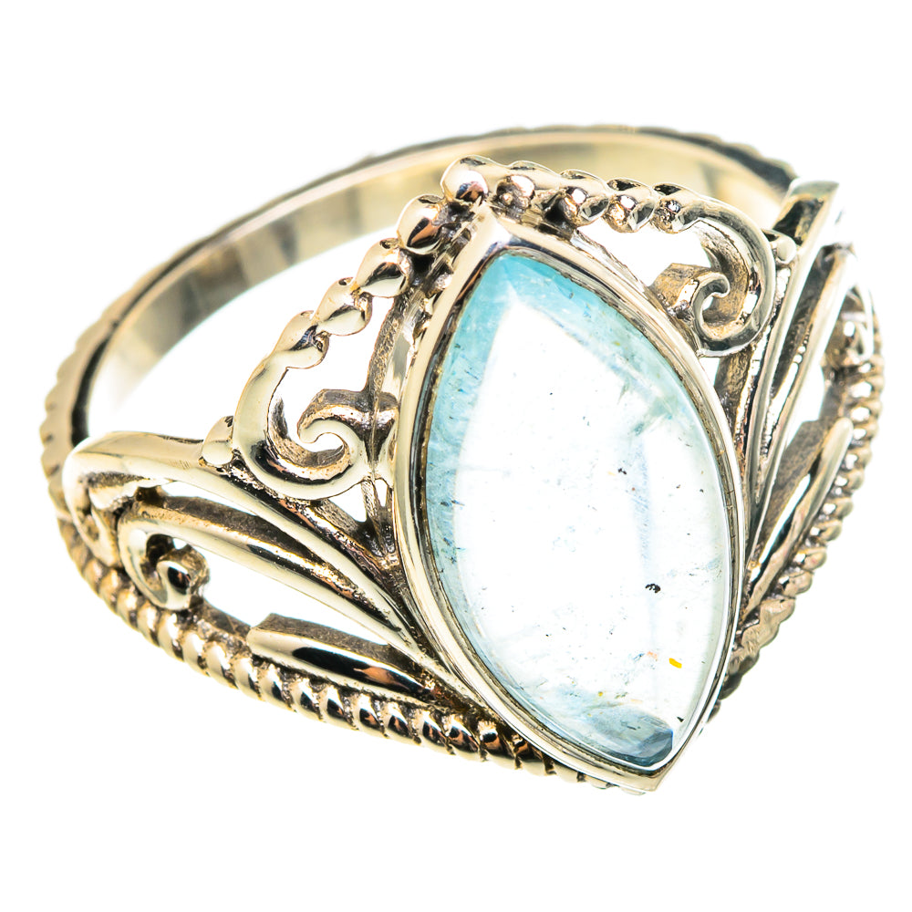 Aquamarine Rings handcrafted by Anasilvercos - RING97255