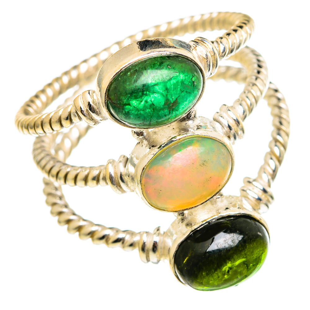 Ethiopian Opal Rings handcrafted by Anasilvercos - RING97284