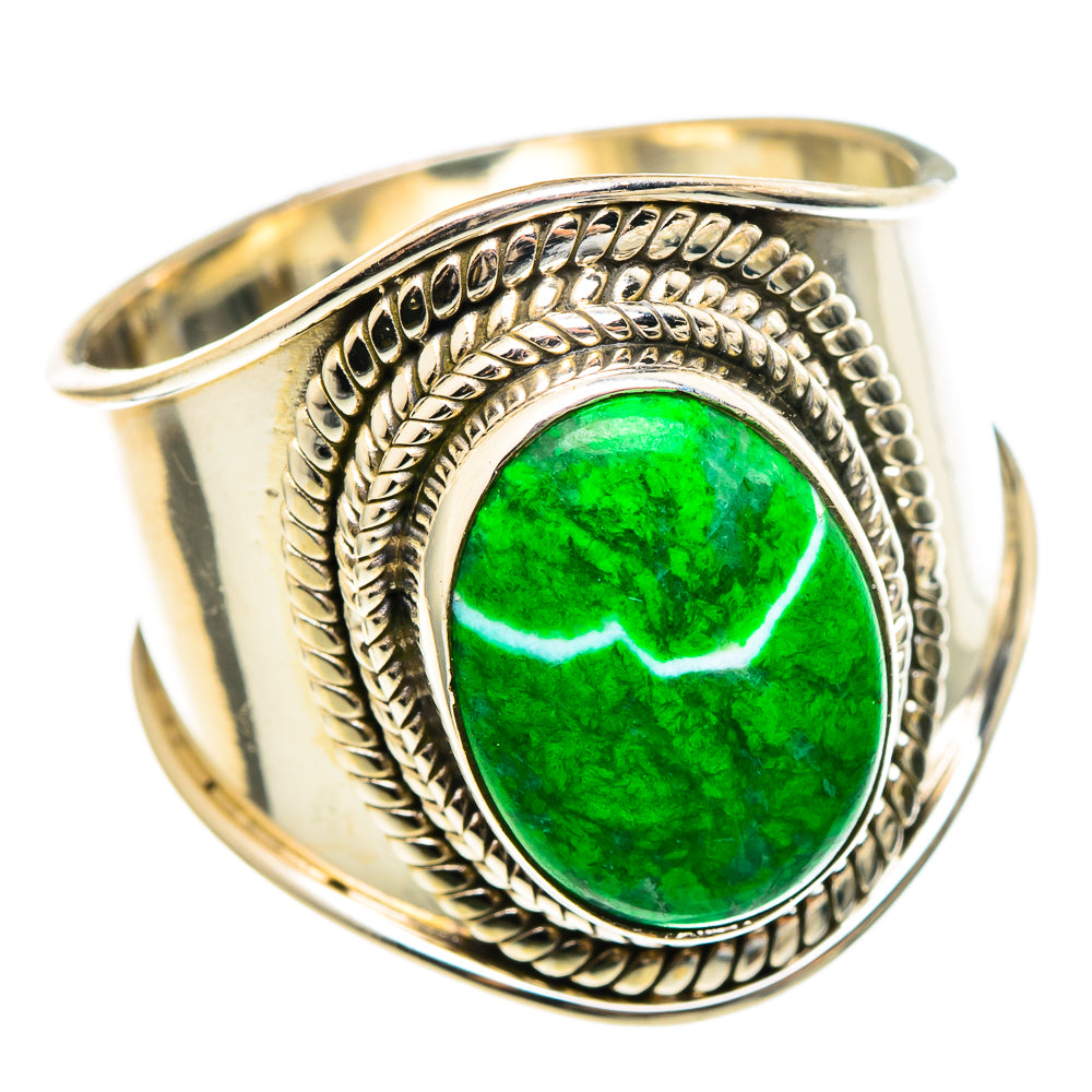 Gaspeite Rings handcrafted by Anasilvercos - RING97291