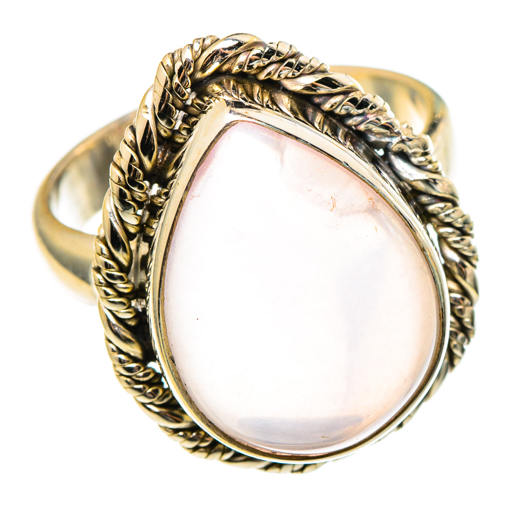 Rose Quartz Rings handcrafted by Anasilvercos - RING97298