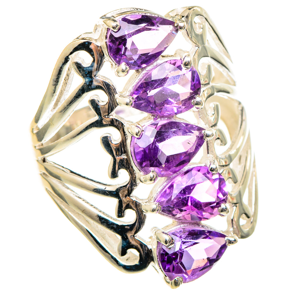 Amethyst Rings handcrafted by Anasilvercos - RING97303