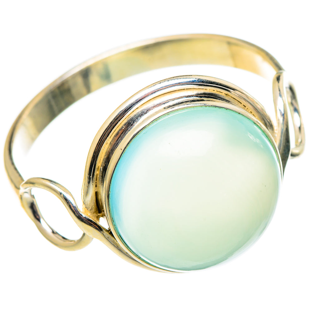 Aqua Chalcedony Rings handcrafted by Anasilvercos - RING97312