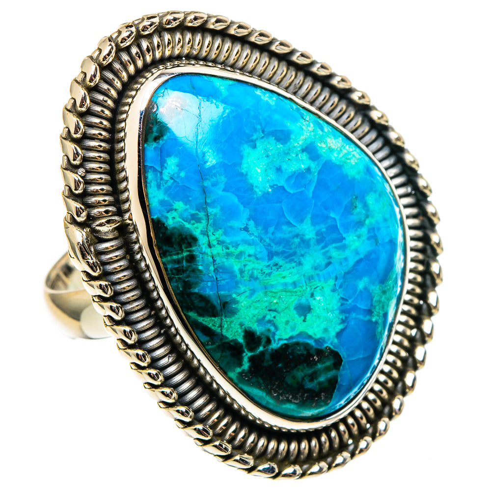 Chrysocolla Rings handcrafted by Anasilvercos - RING97328