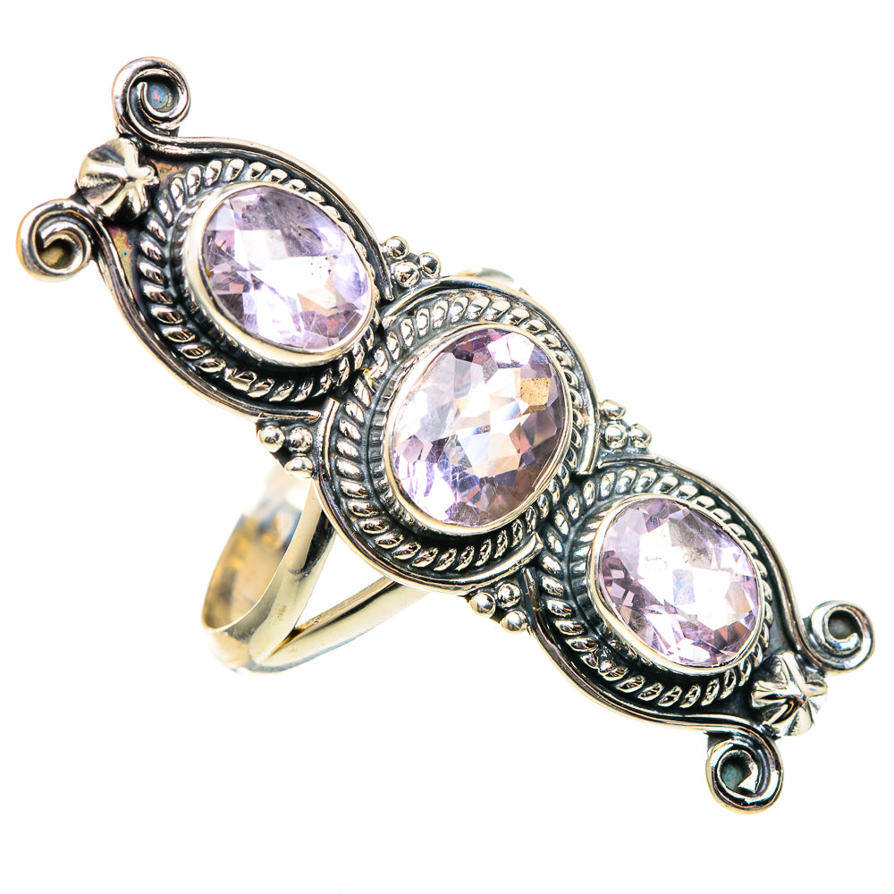 Kunzite Rings handcrafted by Anasilvercos - RING97357