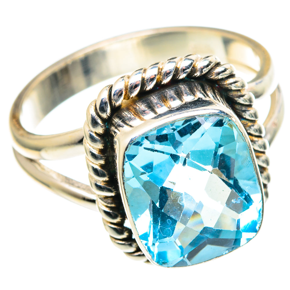 Blue Topaz Rings handcrafted by Anasilvercos - RING97371