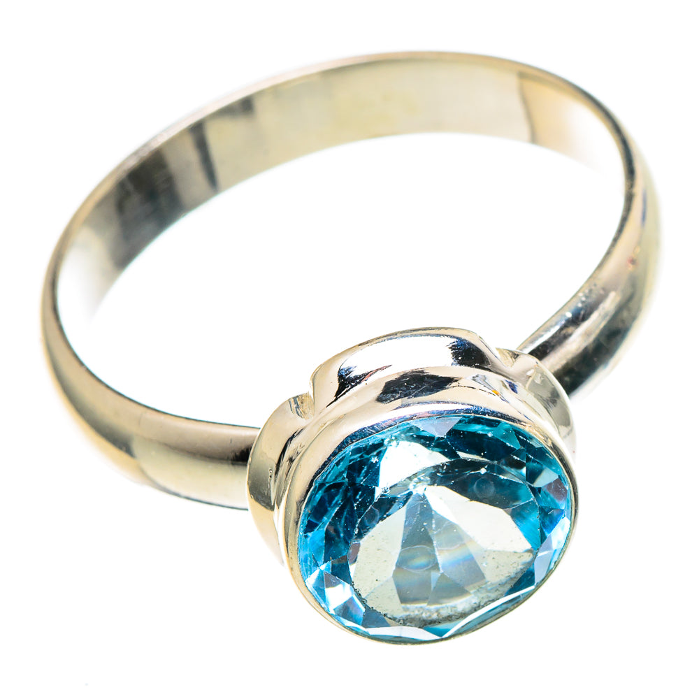 Blue Topaz Rings handcrafted by Anasilvercos - RING97376
