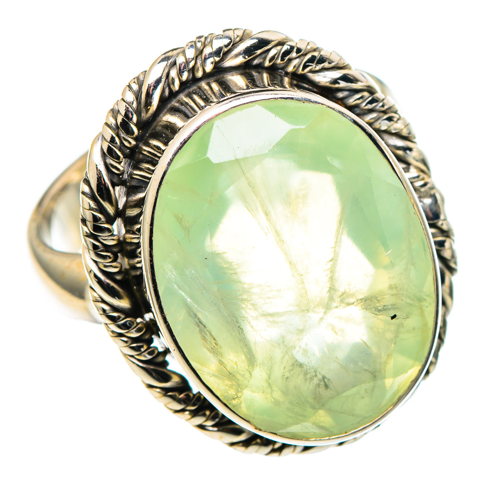Prehnite Rings handcrafted by Anasilvercos - RING97377