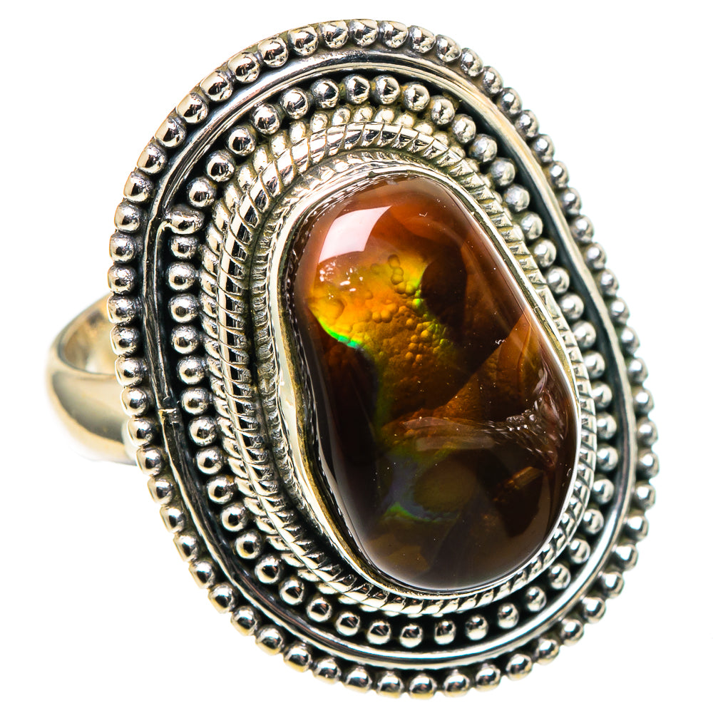 Mexican Fire Agate Rings handcrafted by Anasilvercos - RING97381