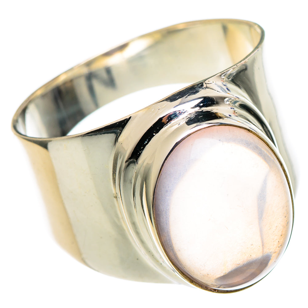 Rose Quartz Rings handcrafted by Anasilvercos - RING97385
