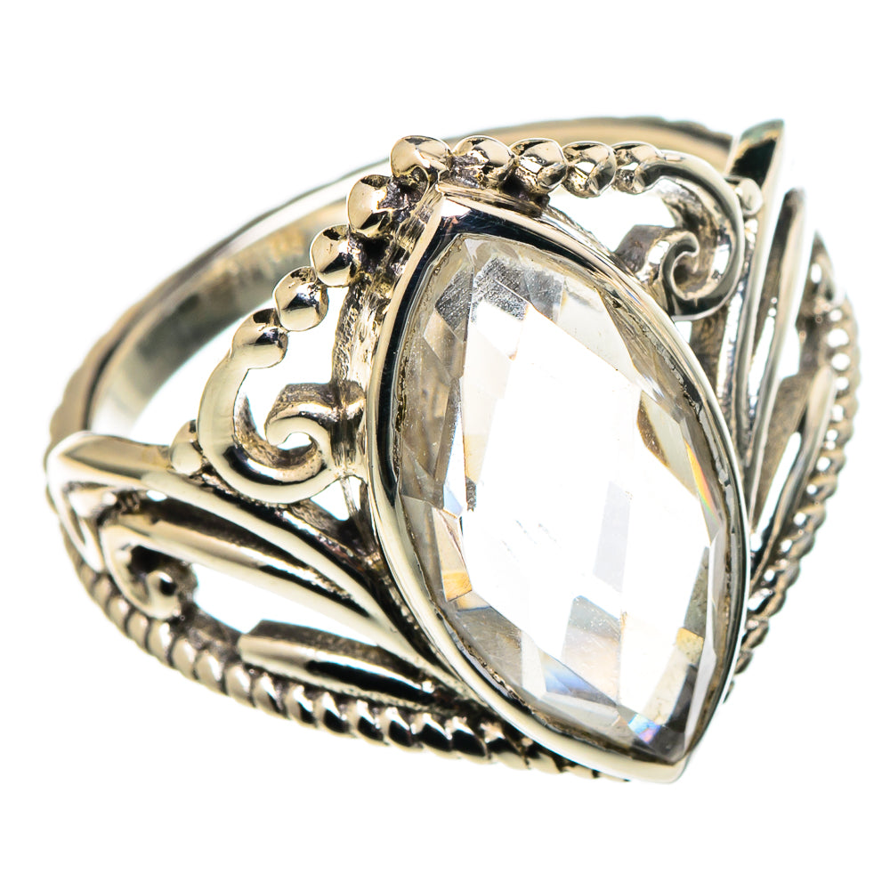 White Quartz Rings handcrafted by Anasilvercos - RING97397