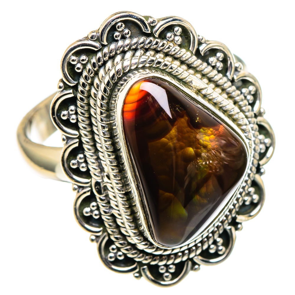 Mexican Fire Agate Rings handcrafted by Anasilvercos - RING97415