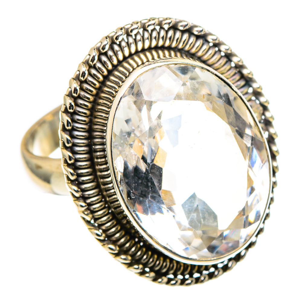 White Quartz Rings handcrafted by Anasilvercos - RING97431