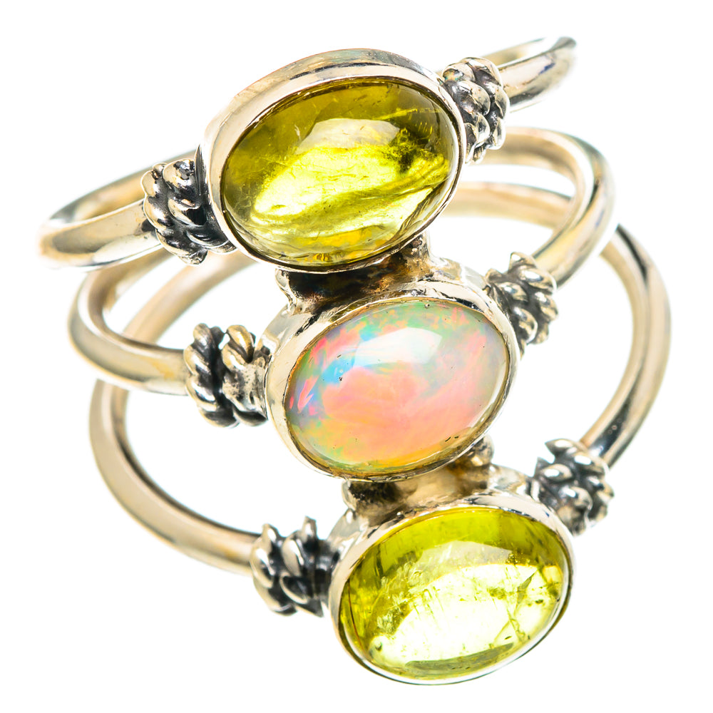 Ethiopian Opal Rings handcrafted by Anasilvercos - RING97435