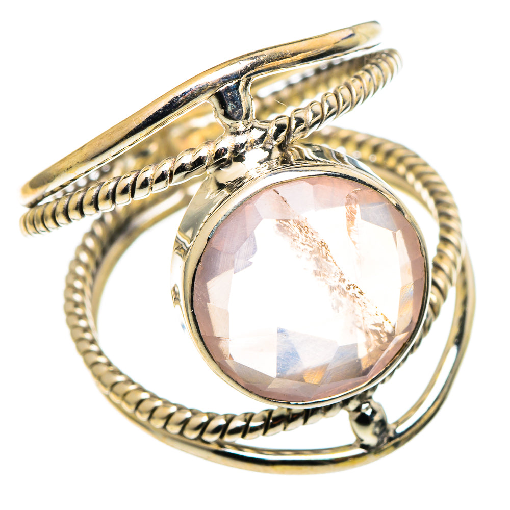 Rose Quartz Rings handcrafted by Anasilvercos - RING97455