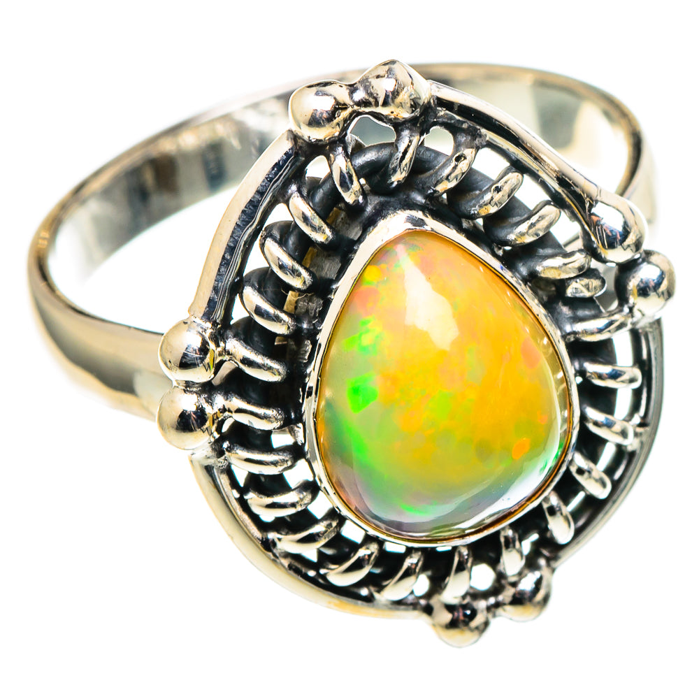 Ethiopian Opal Rings handcrafted by Anasilvercos - RING97466