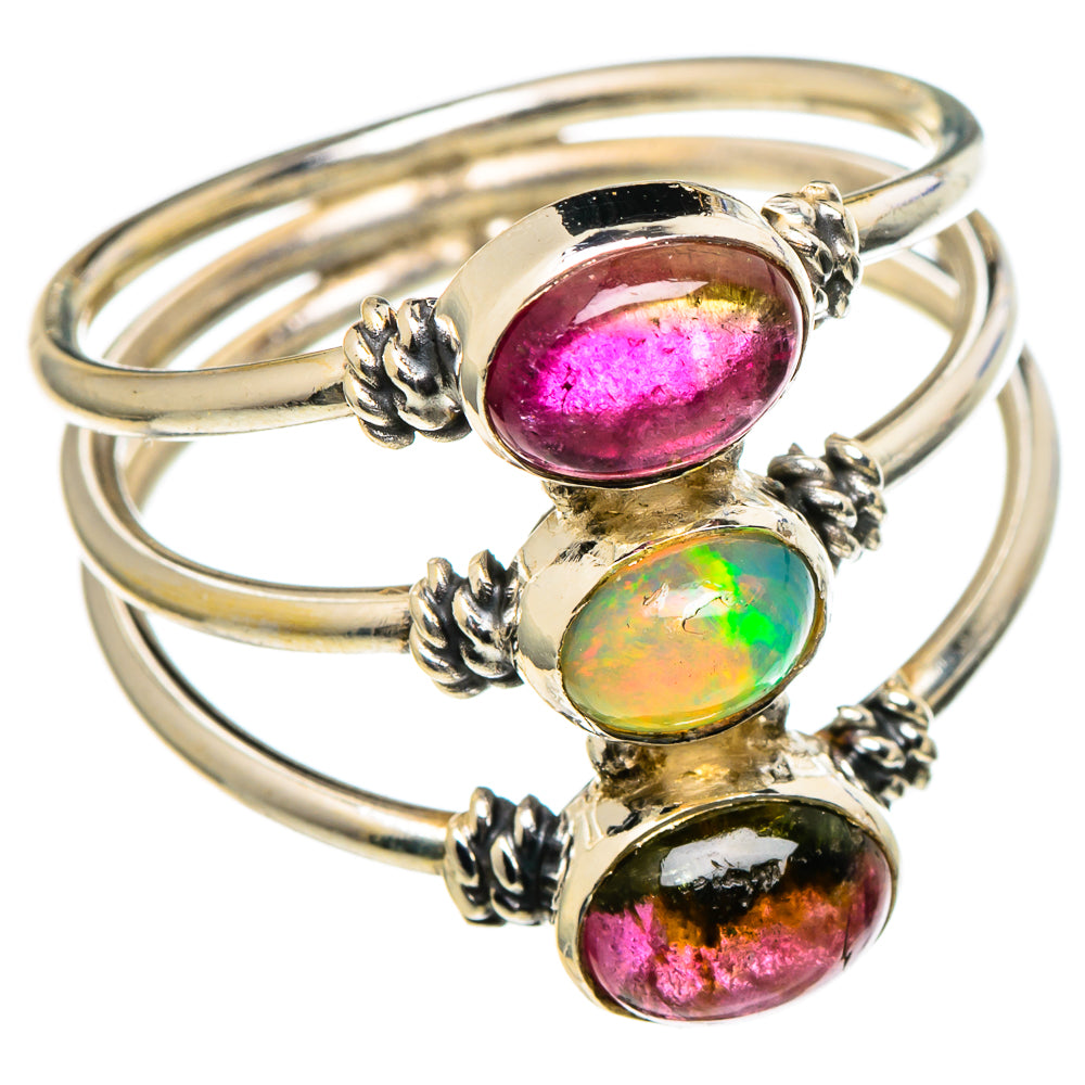 Ethiopian Opal Rings handcrafted by Anasilvercos - RING97467