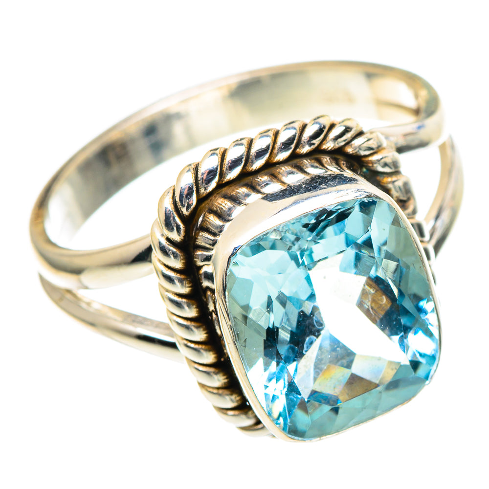Blue Topaz Rings handcrafted by Anasilvercos - RING97472