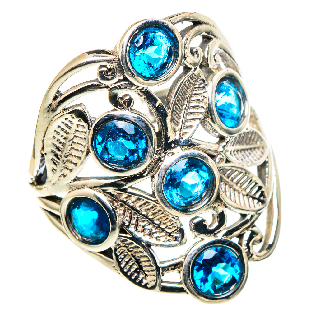 Blue Quartz Rings handcrafted by Anasilvercos - RING97475
