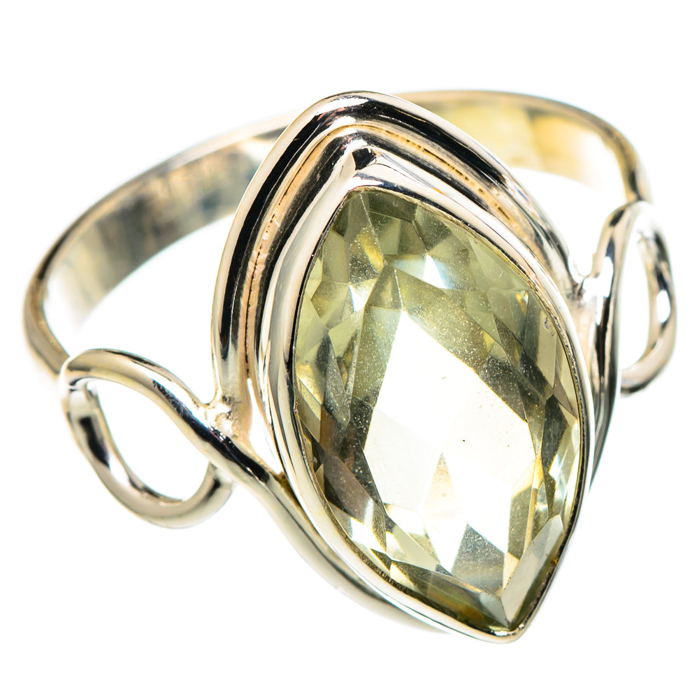 Green Amethyst Rings handcrafted by Anasilvercos - RING97478