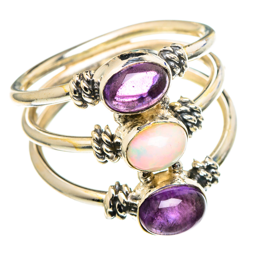 Ethiopian Opal Rings handcrafted by Anasilvercos - RING97501