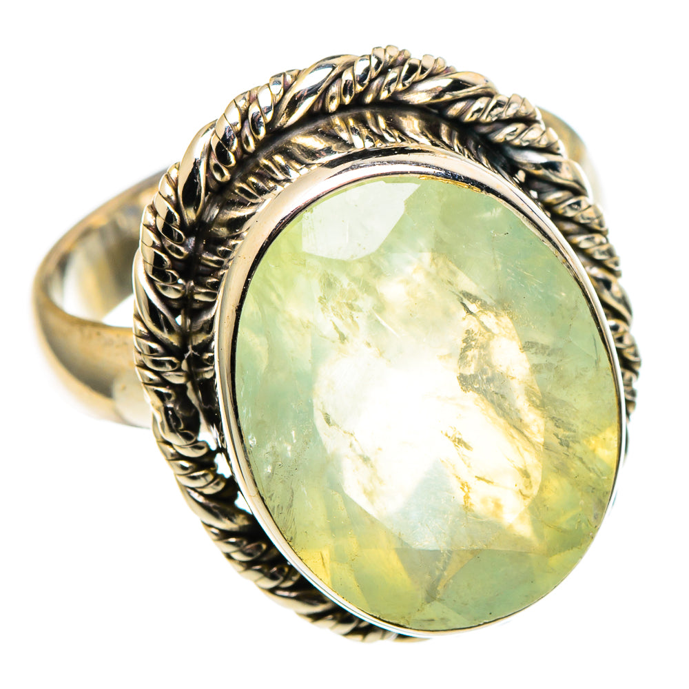 Prehnite Rings handcrafted by Anasilvercos - RING97510