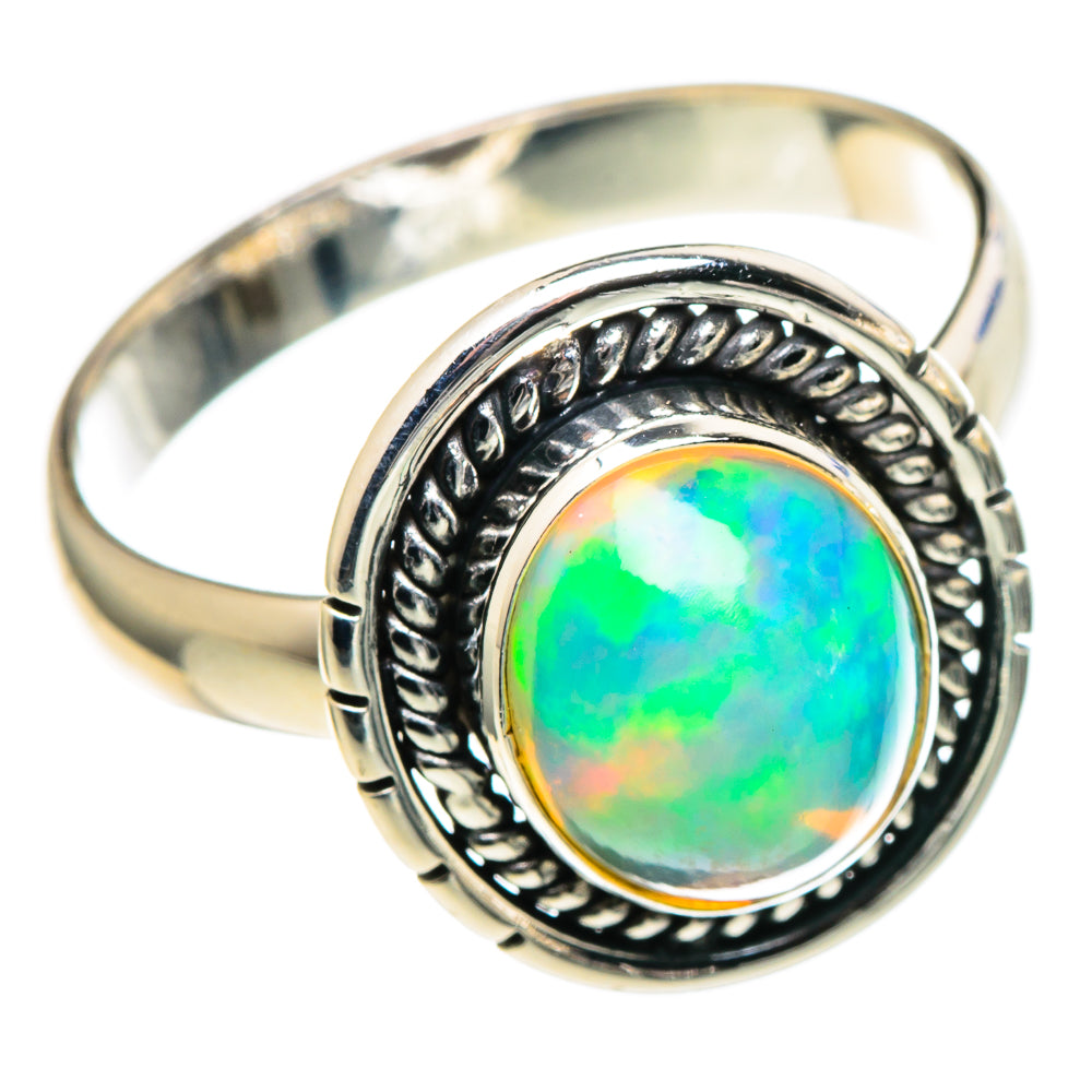 Ethiopian Opal Rings handcrafted by Anasilvercos - RING97527