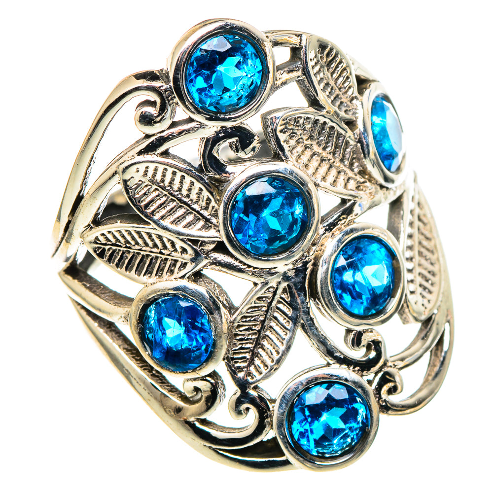Blue Quartz Rings handcrafted by Anasilvercos - RING97532