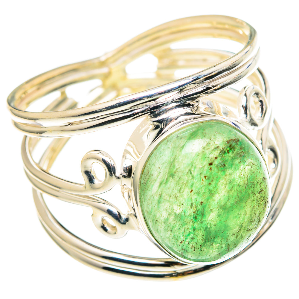 Green Aventurine Rings handcrafted by Anasilvercos - RING97538
