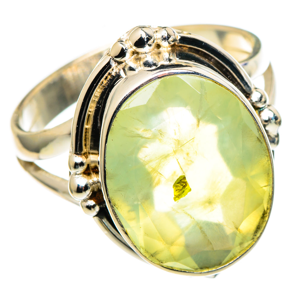 Prehnite Rings handcrafted by Anasilvercos - RING97539