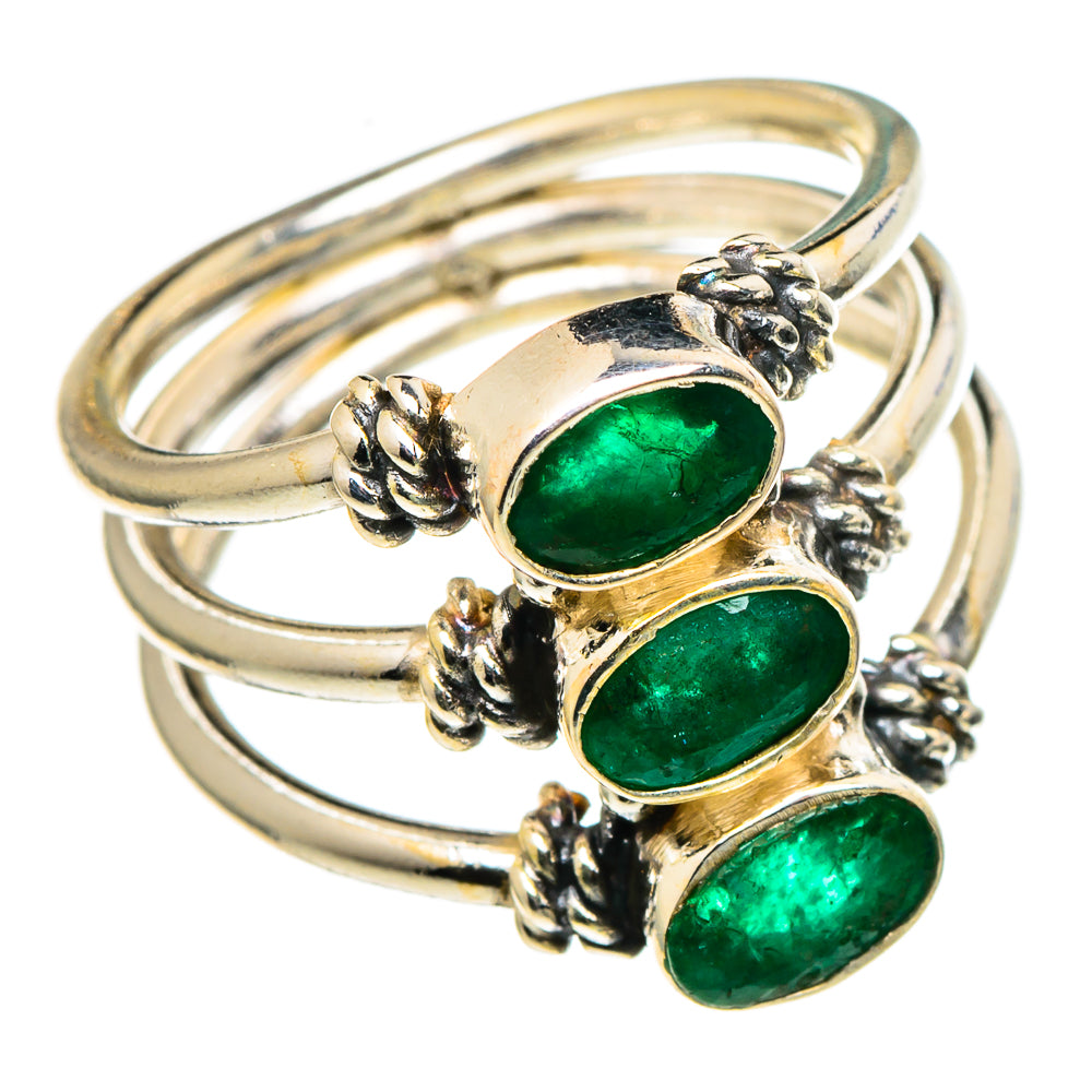 Green Aventurine Rings handcrafted by Anasilvercos - RING97541