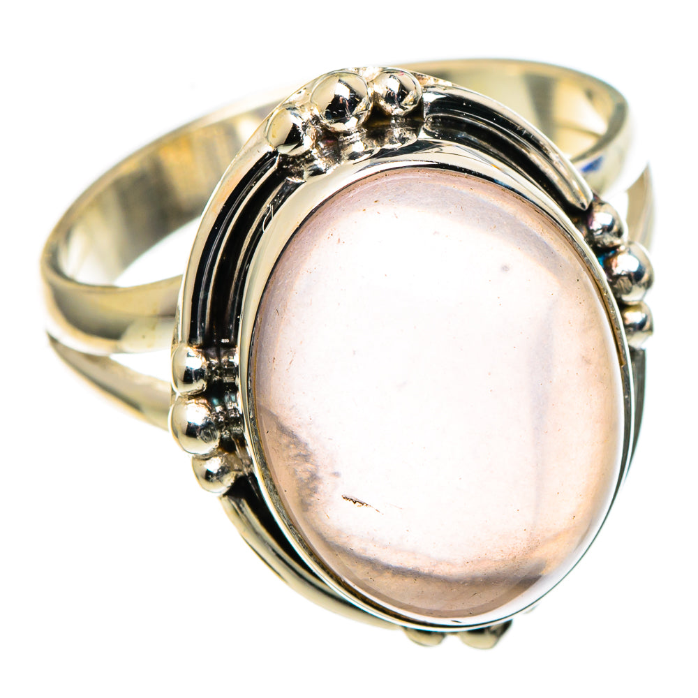 Rose Quartz Rings handcrafted by Anasilvercos - RING97543