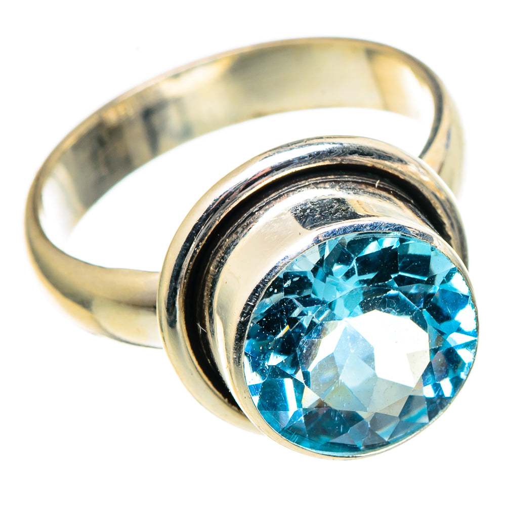 Blue Topaz Rings handcrafted by Anasilvercos - RING97554