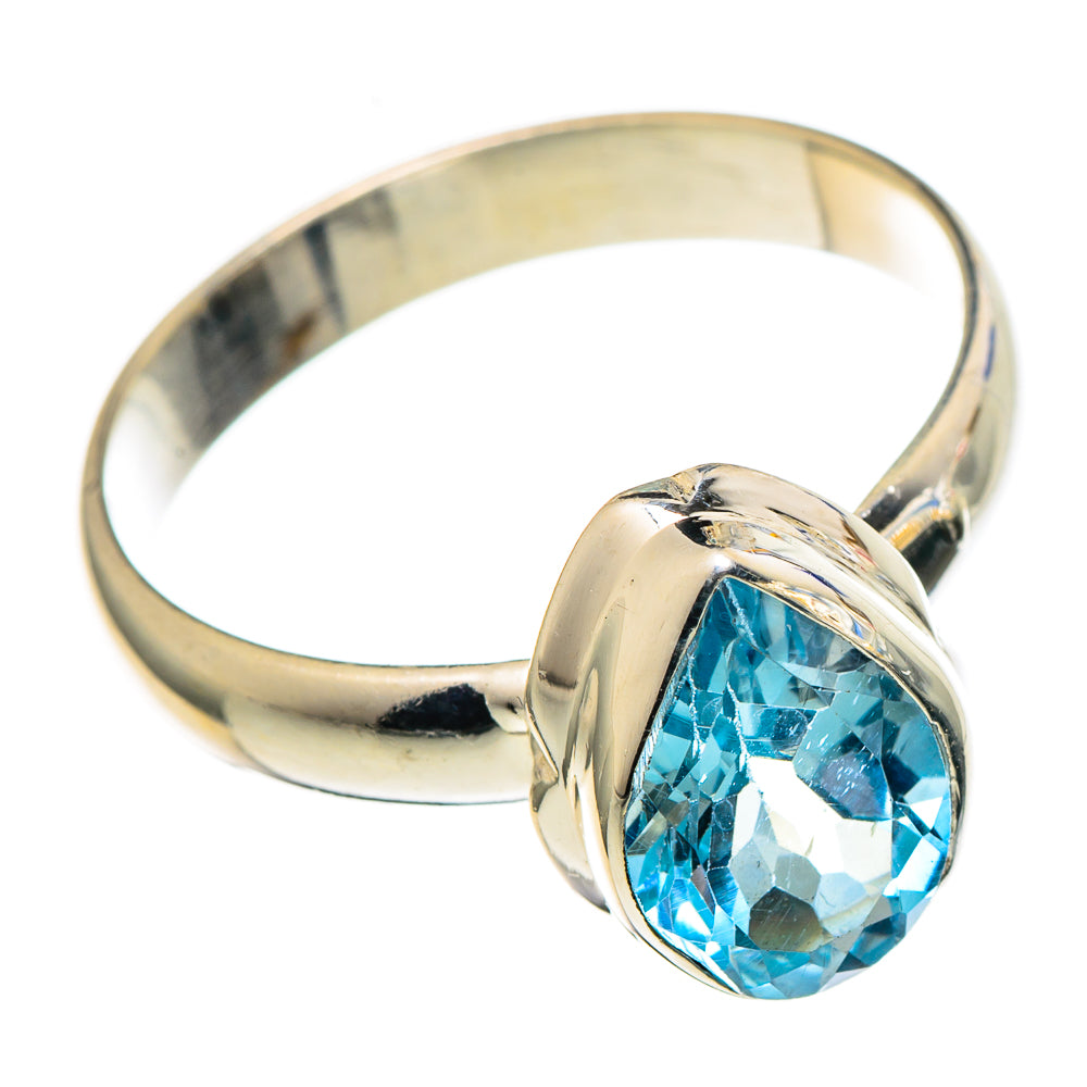 Blue Topaz Rings handcrafted by Anasilvercos - RING97555